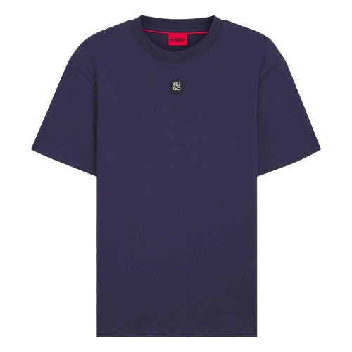Front - Hugo Mens Dalile Stacked T-Shirt