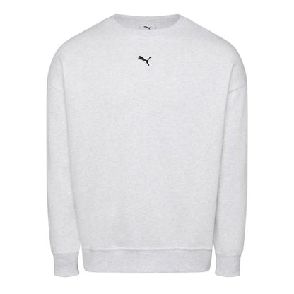 Front - Puma Mens Essential Logo Crew Neck Oversized Sweatshirt