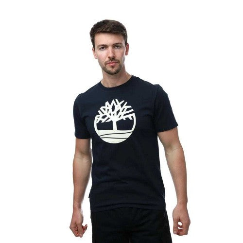 Front - Timberland Mens Tree Logo Short-Sleeved T-Shirt