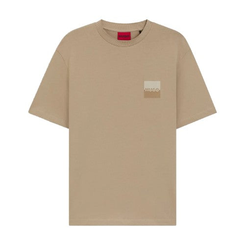 Front - Hugo Mens Dusplito Split Logo T-Shirt