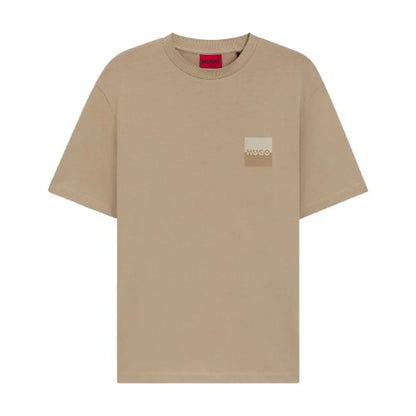 Front - Hugo Mens Dusplito Split Logo T-Shirt
