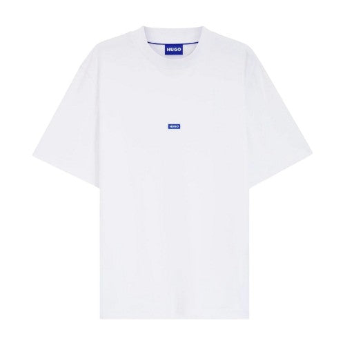 Front - Hugo Mens Nieros Patch Logo T-Shirt