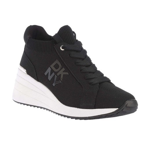 Front - DKNY Womens/Ladies Kasia Platform Wedge Trainers