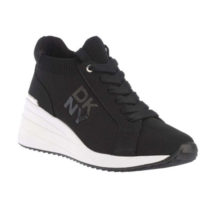 Front - DKNY Womens/Ladies Kasia Platform Wedge Trainers