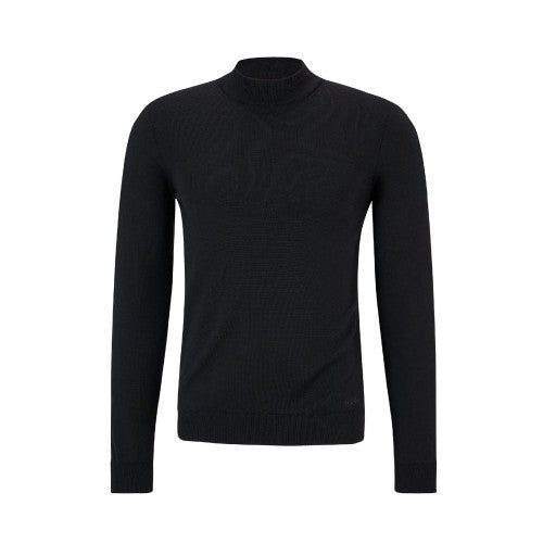 Front - Hugo Boss Mens San Matteo-M Turtle Neck Jumper
