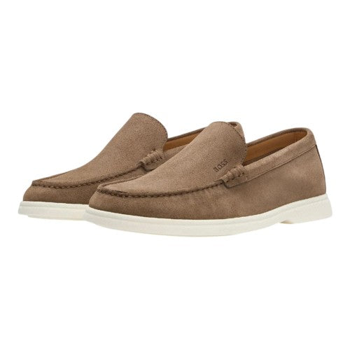 Front - Hugo Boss Mens Sienne Suede Loafers