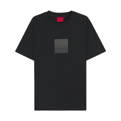 Front - Hugo Mens Dusplit Logo T-Shirt