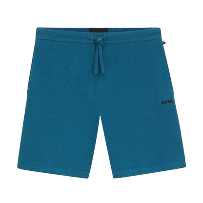Front - Boss Mens Waffle Pyjama Shorts