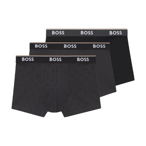 Front - Boss Mens Power Boxer Shorts (Pack of 3)