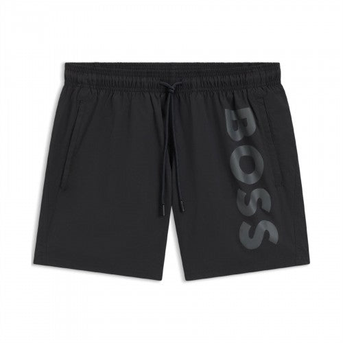 Front - Boss Mens Logo Printed Swim Shorts