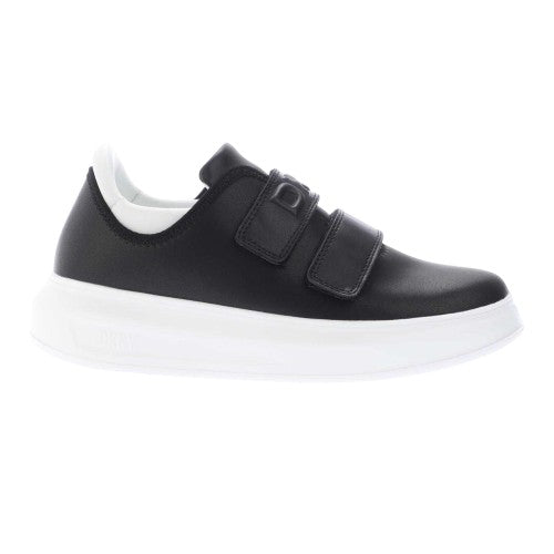 Front - DKNY Womens/Ladies Jamiah Leather Hook and Loop Trainers