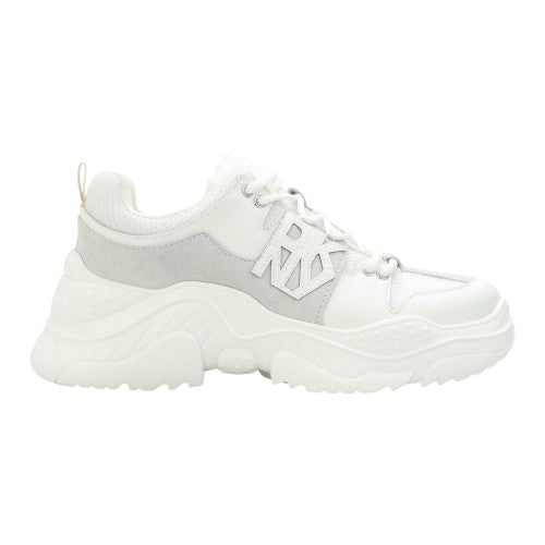 Front - DKNY Womens/Ladies Odella Leather Chunky Platform Trainers