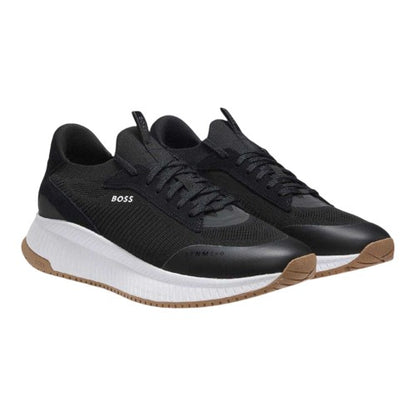 Front - Boss Womens/Ladies TTNM Suede Trim Trainers
