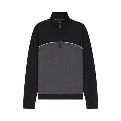 Front - Boss Mens Quarter Zip Sweatshirt