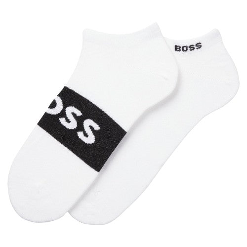 Front - Boss Mens Logo Ankle Socks (Pack of 2)