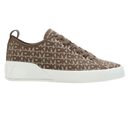 Front - DKNY Womens/Ladies Mar Faux Leather Trainers