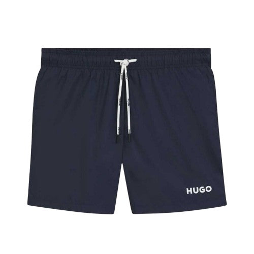 Front - Hugo Mens Haiti Contrast Logo Swim Shorts