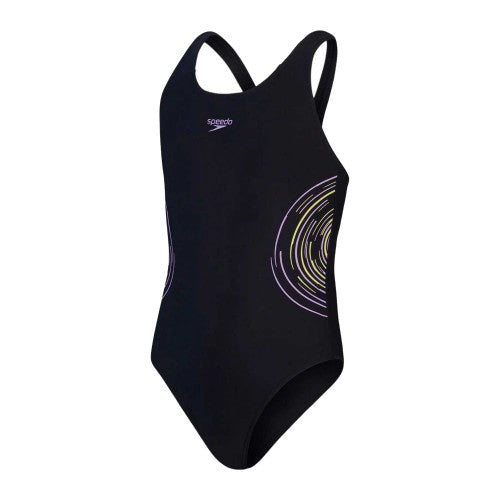 Front - Speedo Childrens/Kids Muscleback One Piece Swimsuit
