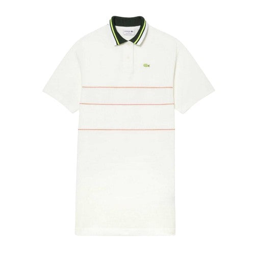 Front - Lacoste Womens/Ladies French Made Logo Cotton Polo Shirt Dress