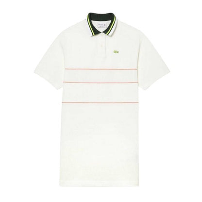 Front - Lacoste Womens/Ladies French Made Logo Cotton Polo Shirt Dress