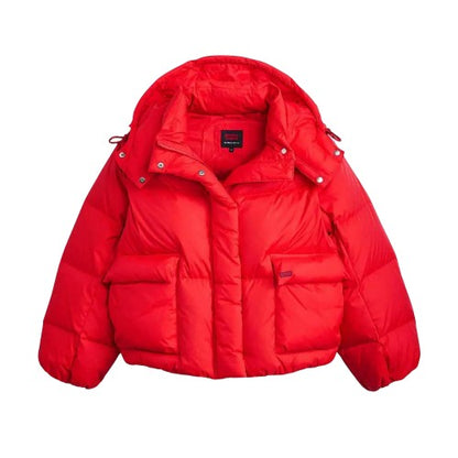 Front - Levis Womens/Ladies Western Short Bubble Puffer Jacket