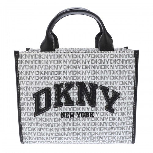 Front - DKNY Hadlee Repeat Logo Tote Bag