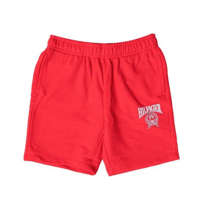 Front - Tommy Hilfiger Boys Varsity Logo Sweat Shorts