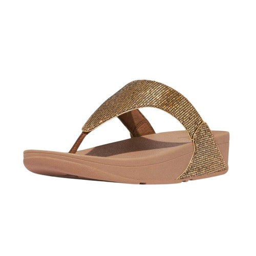 Front - Fit Flop Womens/Ladies Lulu Glitterball Leather Sandals