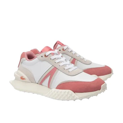 Front - Lacoste Womens/Ladies L-Spin Deluxe Leather Trainers