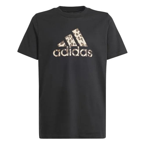 Front - Adidas Girls Animal Print T-Shirt