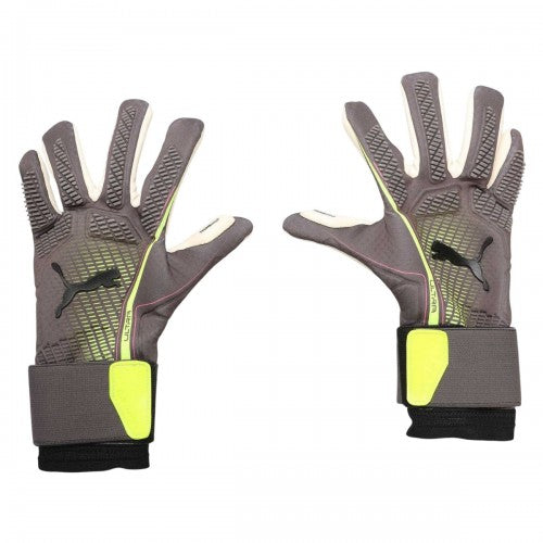 Front - Puma Unisex Adult Ultra Hybrid Goalkeeper Gloves