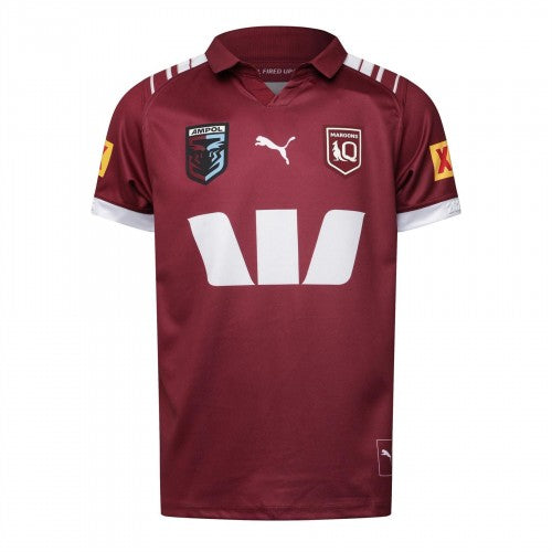 Front - Puma Mens Queensland Maroons Home Jersey