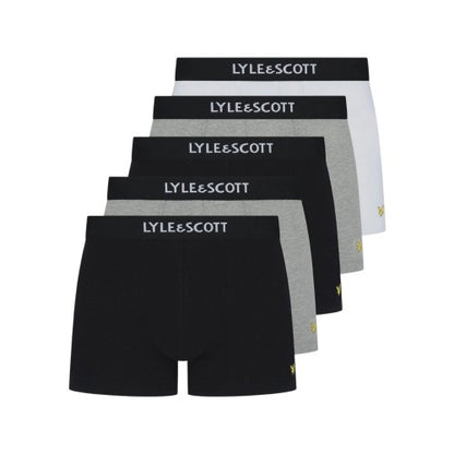 Front - Lyle & Scott Mens Henrick Boxer Shorts (Pack of 5)