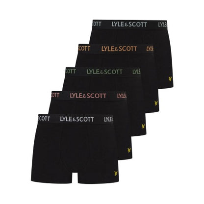 Front - Lyle & Scott Mens Miller Boxer Shorts (Pack of 5)