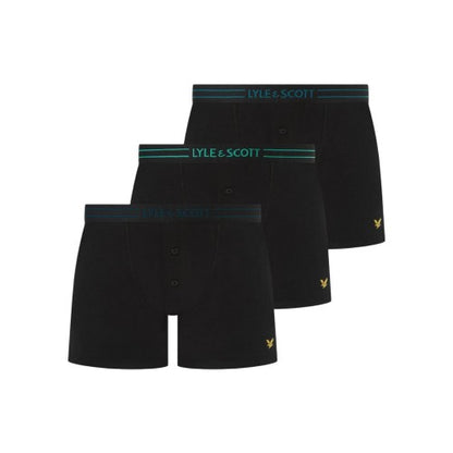 Front - Lyle & Scott Mens Lewis Boxer Shorts (Pack of 3)