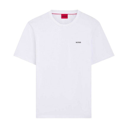 Front - Hugo Mens Dero222 Printed Logo T-Shirt