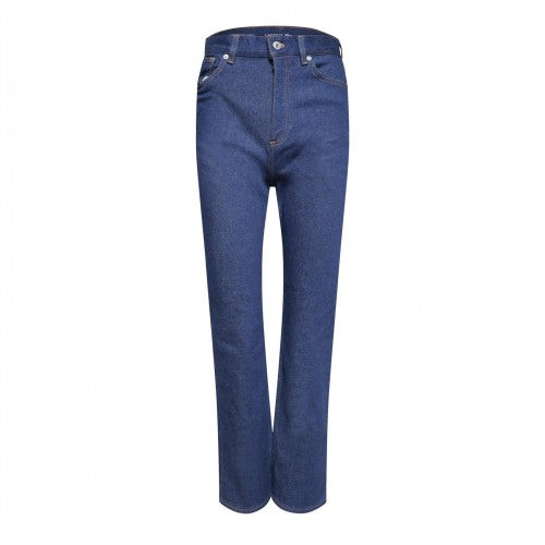 Front - Lacoste Womens/Ladies High Waist Flared Jeans