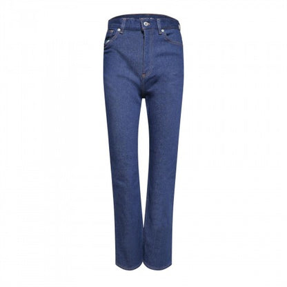 Front - Lacoste Womens/Ladies High Waist Flared Jeans