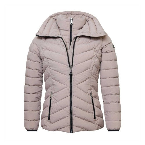 Front - DKNY Womens/Ladies Bibbed Puffer Jacket