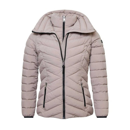 Front - DKNY Womens/Ladies Bibbed Puffer Jacket
