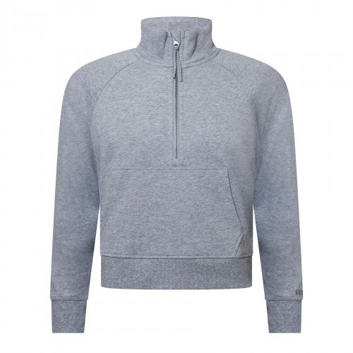 Front - DKNY Womens/Ladies Logo Half Zip Sweatshirt