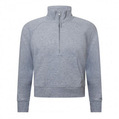 Front - DKNY Womens/Ladies Logo Half Zip Sweatshirt