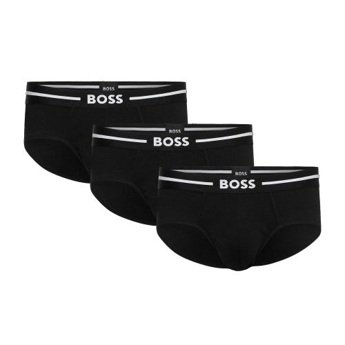 Front - Boss Mens Logo Briefs (Pack of 3)