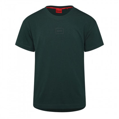 Front - Hugo Mens Laze Logo Cotton T-Shirt