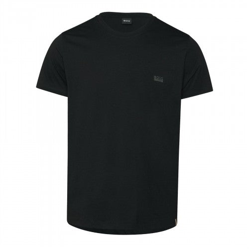 Front - Boss Mens Contrast Logo Cotton Regular T-Shirt