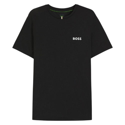 Front - Boss Mens Pique Odour Control Slim T-Shirt