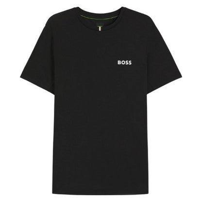 Front - Boss Mens Pique Odour Control Slim T-Shirt
