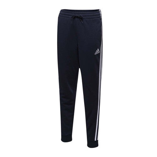 Front - Adidas Mens Essentials French Terry 3 Stripes Jogging Bottoms