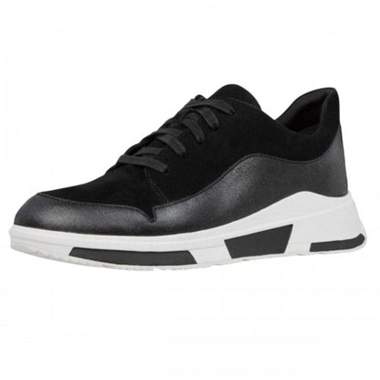 Front - Fit Flop Womens/Ladies Freya Suede Trainers