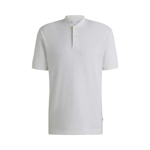 Front - Hugo Mens H-Pratt 120 Collarless Polo Shirt